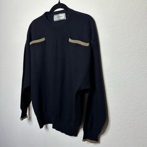 Vintage Versace Cashmere Blend Pocket Sweater